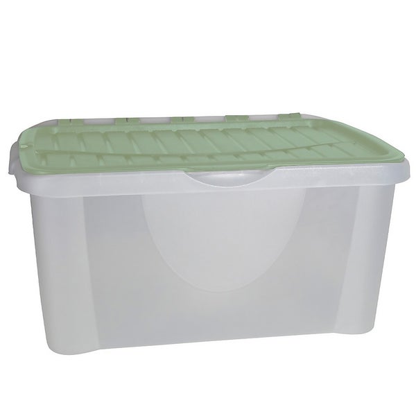 40L Flip Lid Storage Box Sage Homebase