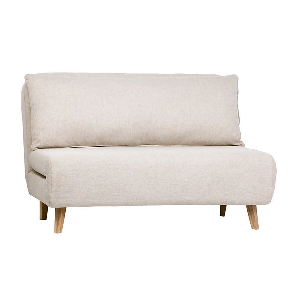 Arla Woven Fabric Folding Sofa Bed Natural Homebase