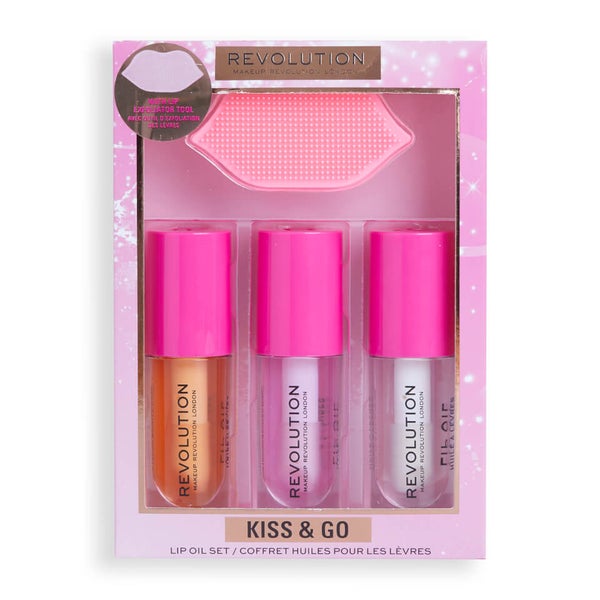 Makeup Revolution Kiss and Go Glaze Lip Care Gift Set lookfantastic