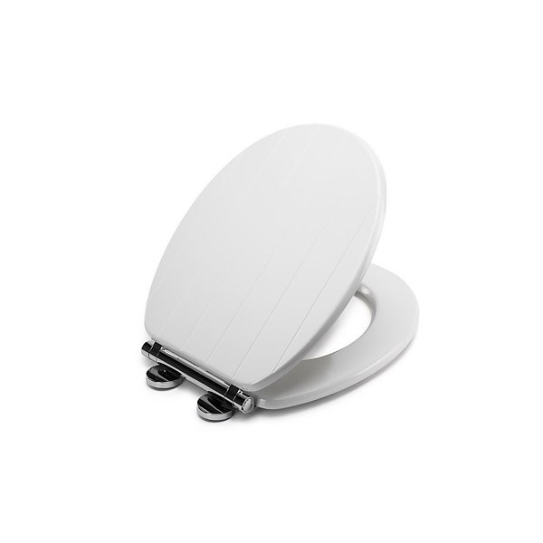 Croydex Portland Flexi Fix Toilet Seat White Homebase