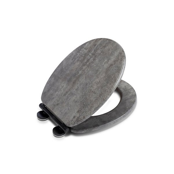 Croydex Cumbrian FlexiFit Toilet Seat Slate Homebase
