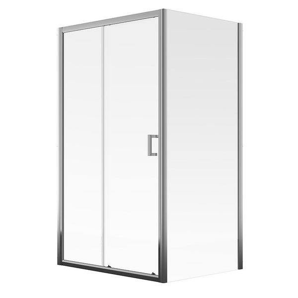 Aqualux Sliding Door Shower Enclosure 1600 x 900mm Homebase