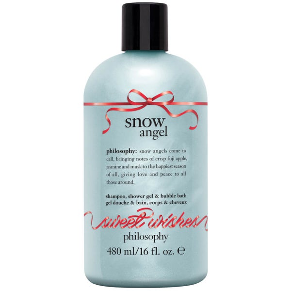 philosophy Christmas 2023 Snow Angel Shower Gel and Bubble Bath 480ml LOOKFANTASTIC