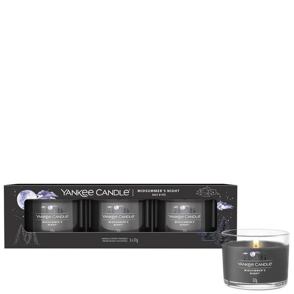 Yankee Candle 3 Pack Filled Votive Midsummers Night Fragrance Direct