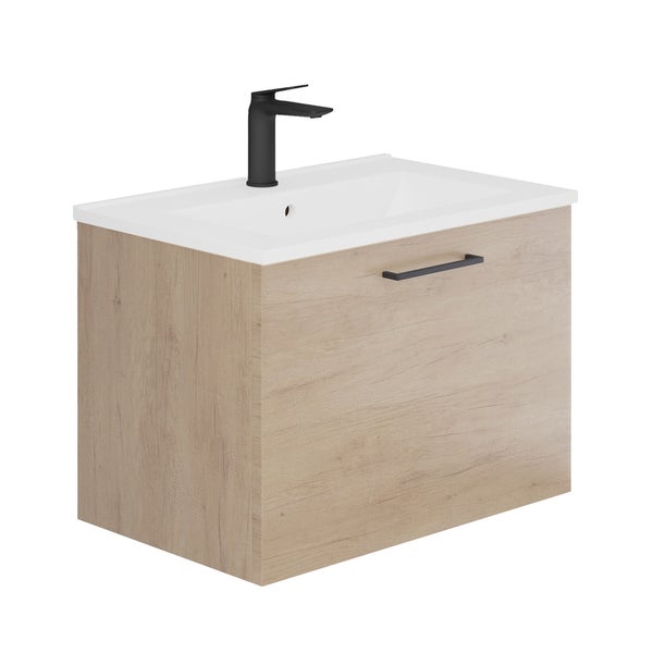 Bathstore Hartley 600mm Wall Hung Vanity Single Drawer Unit and Basin