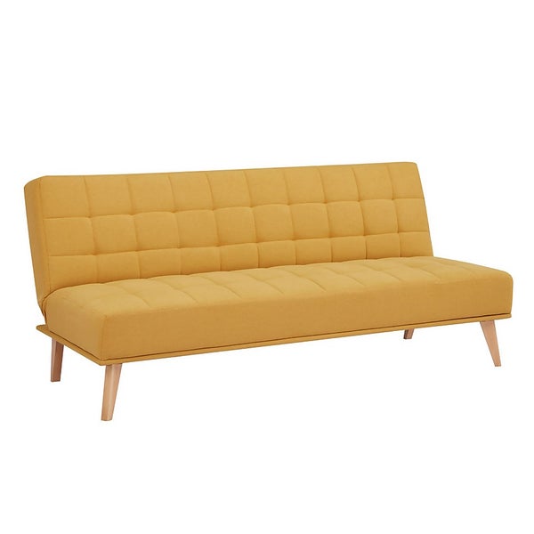 Click Clack Kelly Sofa Bed Mustard Homebase