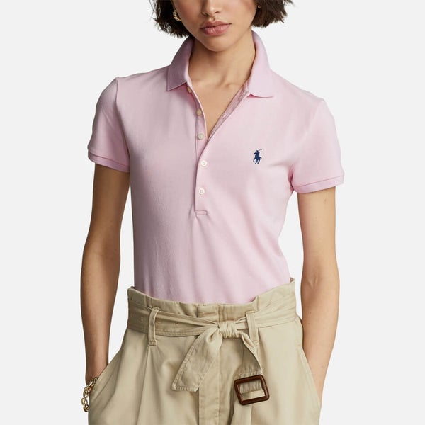 Polo Ralph Lauren Julie Cotton-Blend Piqué Polo Shirt | TheHut.com