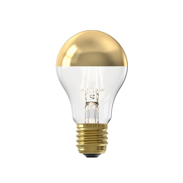Calex Filament Mirror Top Classic A60 Gold E27 Dimmable 180 Lumen Warm