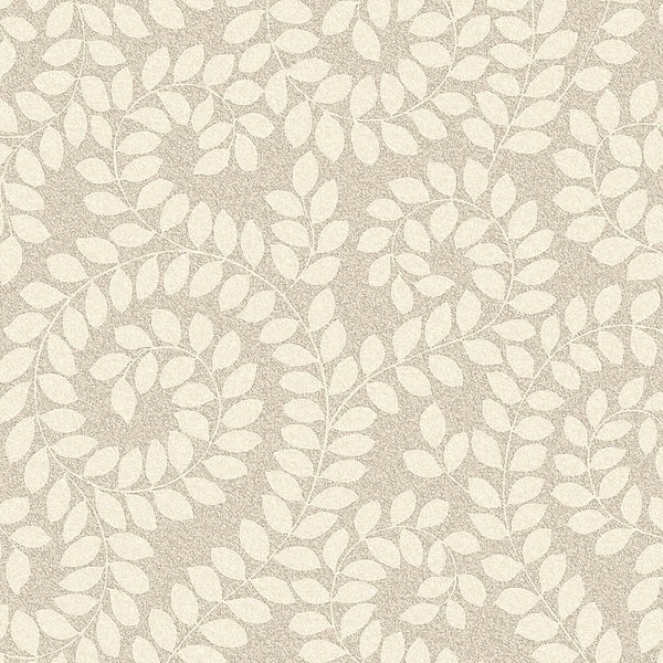Belgravia Decor Valentino Sequin Leaf Beige Textured Wallpaper Homebase