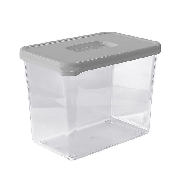 Plastic Storage Container 2L Grey Homebase