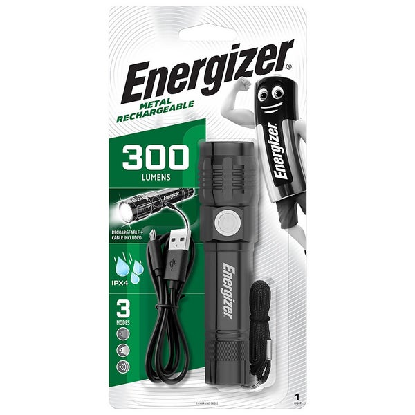 Energizer Metal Rechargeable Torch Homebase