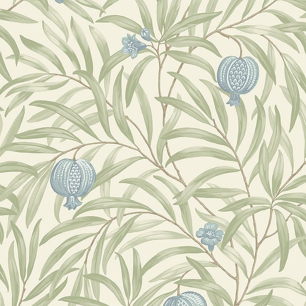 Belgravia Décor Pomegranate Blue Wallpaper | Homebase