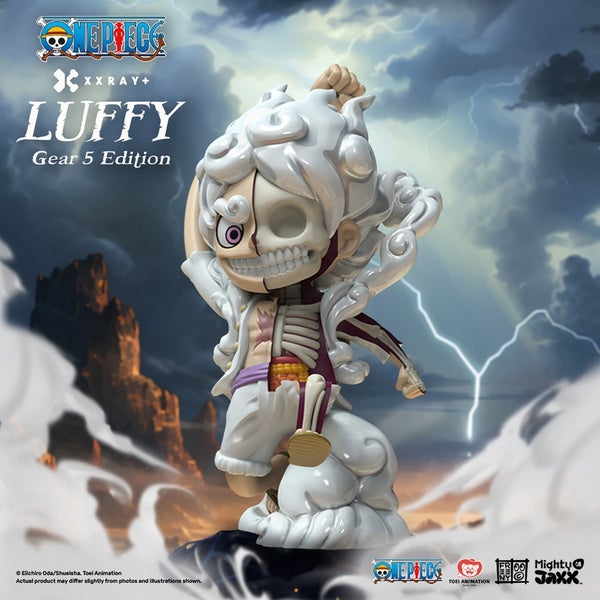 Figura Mighty Jaxx XXRAY One Piece – Luffy Gear 5 In Vinile 6 Pollici, Da Collezione, Con NFC - 2