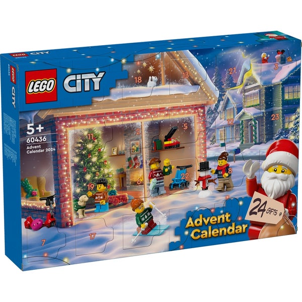 LEGO City Advent Calendar 2024 Christmas Toy Set 60436 Toys - Zavvi UK