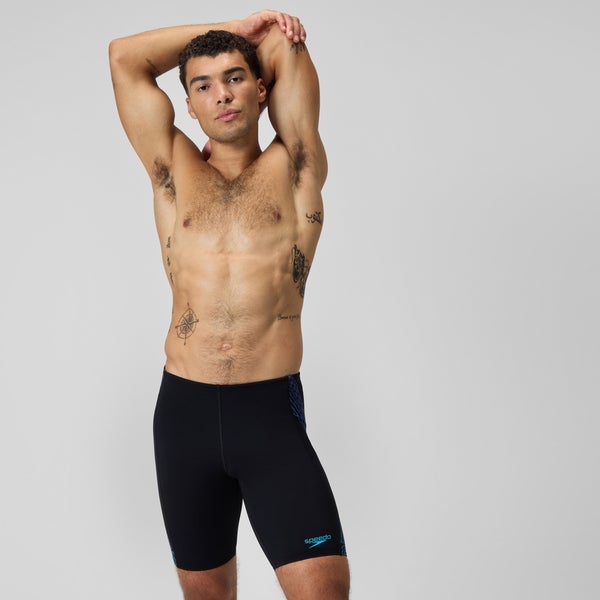 Men's Tech Panel Jammer Black/Blue | Speedo