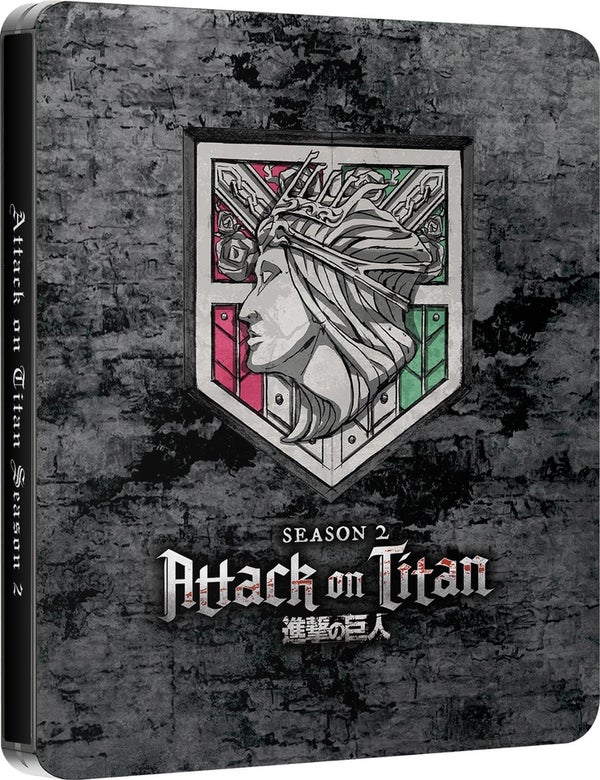 Attack on Titan Season 2 Steelbook Bluray Zavvi US