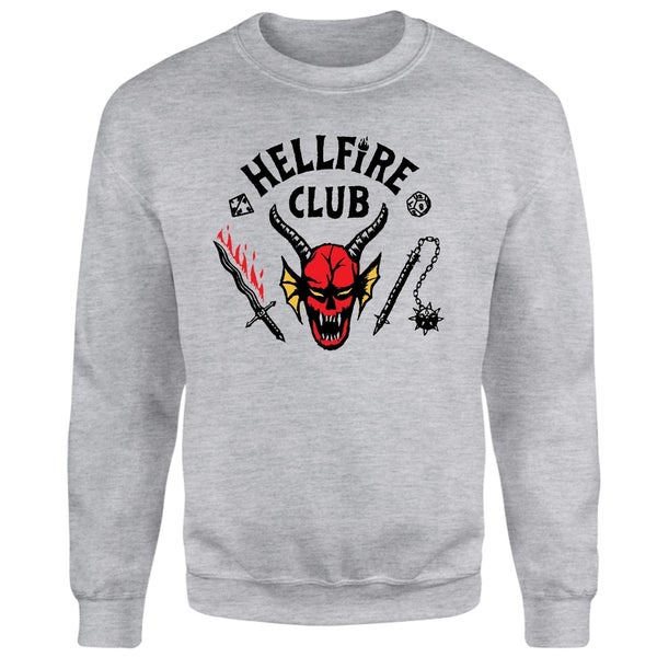 Stranger Things Hellfire Club !!! BLACK & GREY RAGLAN !!! Sweatshirt