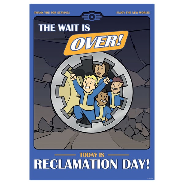 Fallout Reclamation Day A3 Art Print Merchandise - Zavvi UK