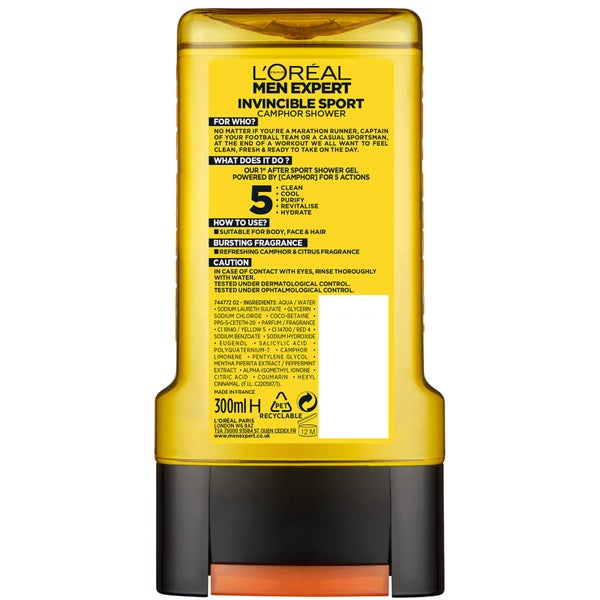 L'Oréal Men Expert Shower Gels LOOKFANTASTIC UK