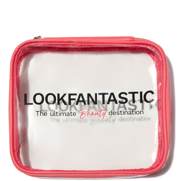 LOOKFANTASTIC Clear Travel Bag Black