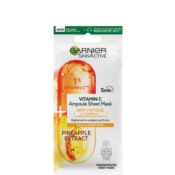 Garnier Face Mask Garnier Sheet Mask LOOKFANTASTIC UK