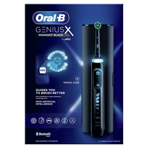 OralB Genius X Rose Gold Electric Toothbrush with Travel Case