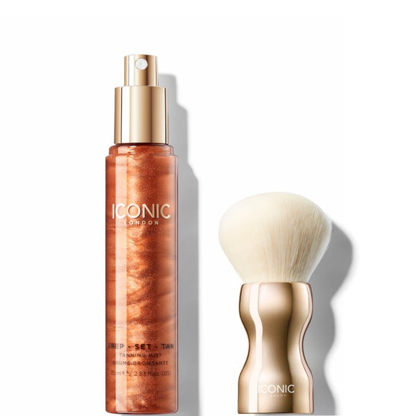 ICONIC London Tan and Brush Bundle (Various Shades) lookfantastic