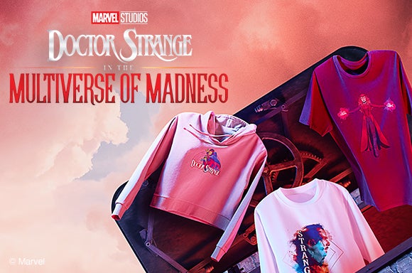 Start the madness with Doctor Strange Mutliverse of Madness clothing collection!