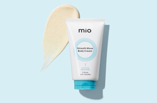 Mio Smooth Move Body Cream displayed in packaging against light blue backdrop. Links to individual product page.
