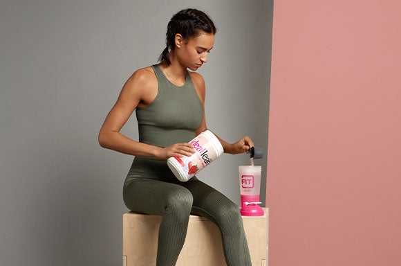 Working out after taking protein powder for women