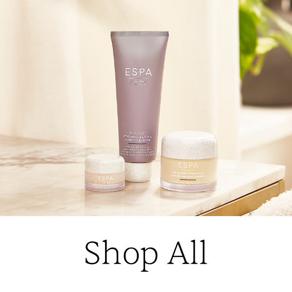 View Shop All ESPA Products Skincare Bodycare Home Fragrance Moisturisers Serums Candles Cleansers