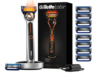 Gillette Labs Heated Razor Bundle featuring Heated Razor and Heated Razor Blades