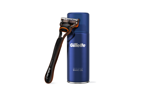 Gillette Fusion5 Razor and Shaving Gel, Starter Kit