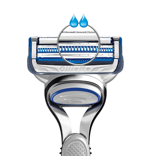 Gillette Skinguard Sensitive lubrication before and after shave