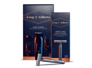 King C. Gillette Beard Trimmer & Double Edge Razor