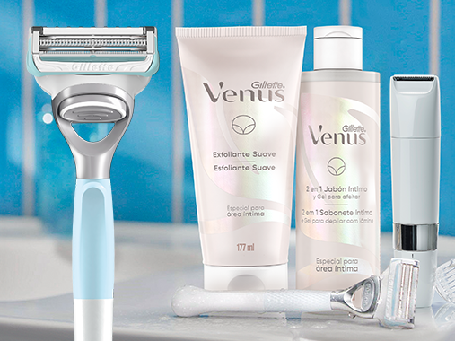 The Gillette Venus Pubic Hair Removal products, are specially designed for the delicate pubic skin, featuring a range of gynaecologist and dermatologist-tested skincare and intimate shaving equipment.