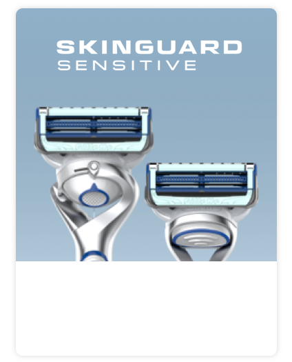 Gillette Skinguard Sensitive Razor Closeup | Gillette UK