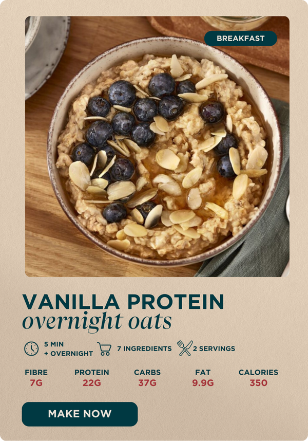 Vanilla Protein Overnight Oats recipe