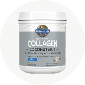 Añada los poderosos beneficios de nuestro MCT de coco con colágeno alimentado con hierba en cualquier momento a un batido, batido o en productos horneados.