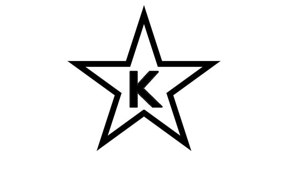 Lettera K in una stella. Star-K Kosher