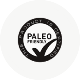 Logo che indica che il prodotto è certificato come paleo friendly.