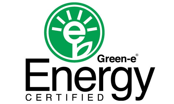 Logo della certificazione green energy.