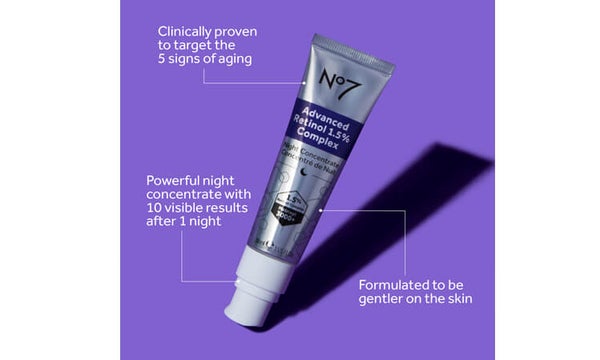 Clinically proven to target the 5 signs of aging. Powerful night concentrate with 10 visible results after 1 night. Formulated to be gentler to the skin.