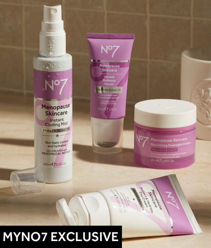 MY No7 EXCLUSIVE extra 5% off on menopause skincare