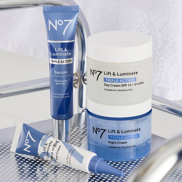 No.7 Lift & Luminate Range: Serum, Eye Cream, Night Cream and Day Cream