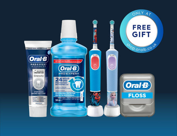 Unlock FREE kids handle + oral care bundle when you spend £200 on selected products