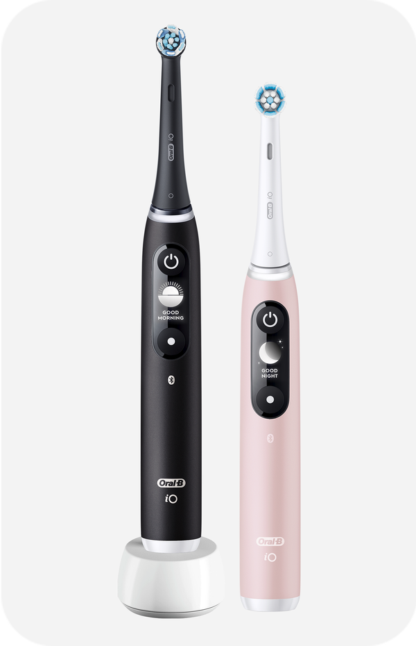 Oral-B  iO6 Duo Pack of Two Electric Toothbrushes, Black & Pink