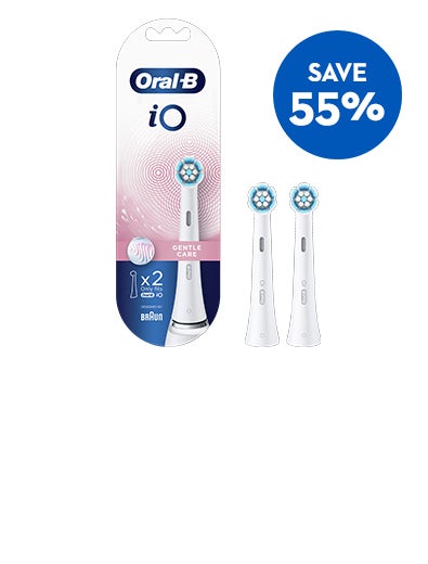 Save 55% off iO Gentle Care Toothbrush Heads