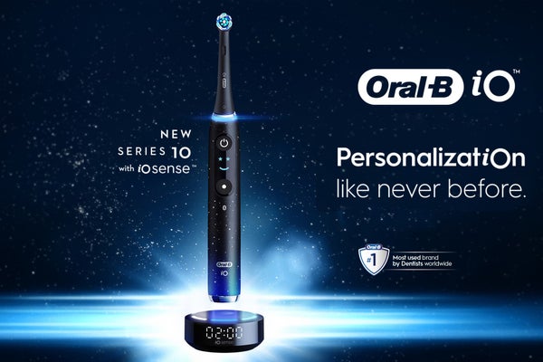 A chance to win an iO9 electric toothbrush, plus charging travel case - worth £500*!
