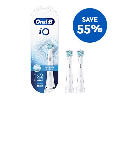 Save 55% off iO Ultimate Clean Toothbrush Heads
